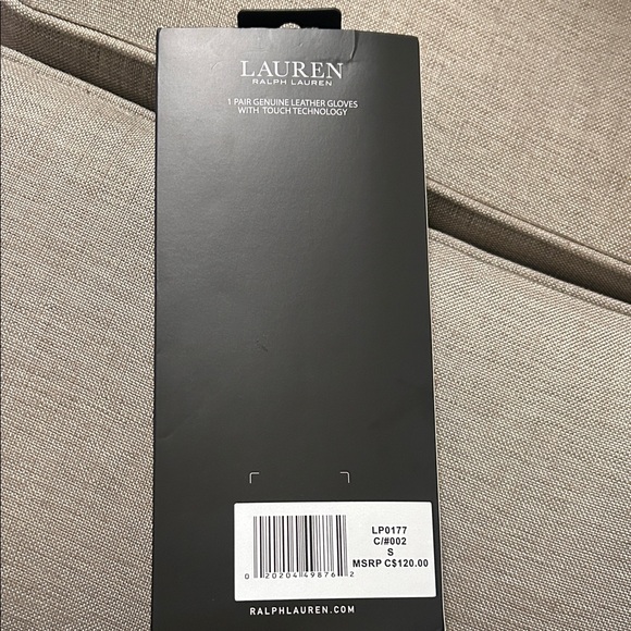 Lauren Ralph Lauren Men's Red and Black Plaid Gloves - Picture 6 of 7